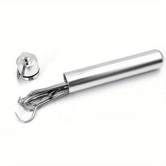 7pcs Stainless Steel Toothpicks Dental Floss Tube Oral Care Set