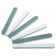 10Pcs Wenwan Manicure Polishing Files & Silvery Sticks Green Strips