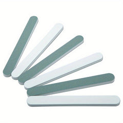 10Pcs Wenwan Manicure Polishing Files & Silvery Sticks Green Strips