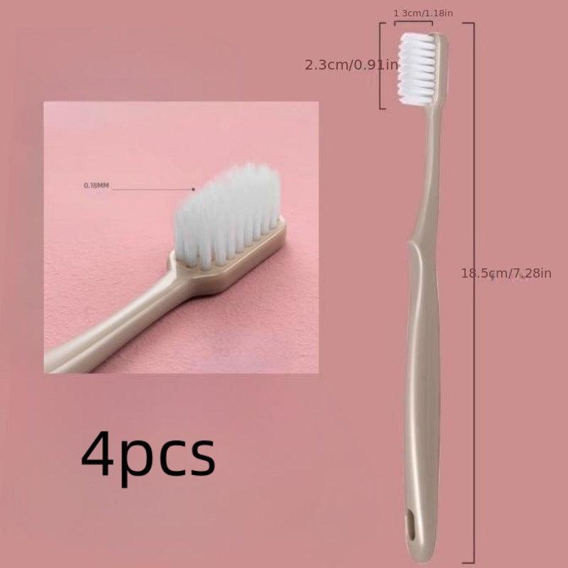 4pcs Soft Toothbrushes for Sensitive Teeth