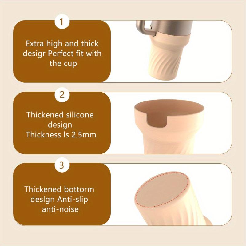 Non Slip Silicone Cup Boot For 40Oz Tumbler Cup Bottom Sleeve Tumbler Accessory