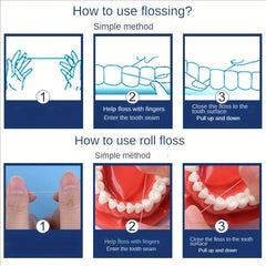 Micro Wax Mint Dental Floss Roll 50M