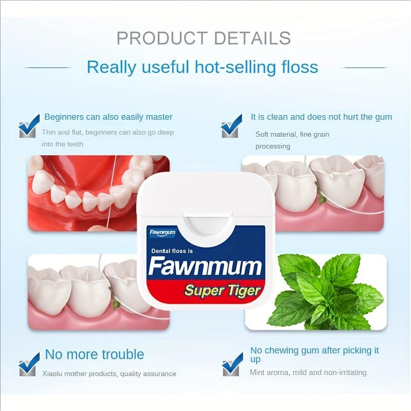 Micro Wax Mint Dental Floss Roll 50M