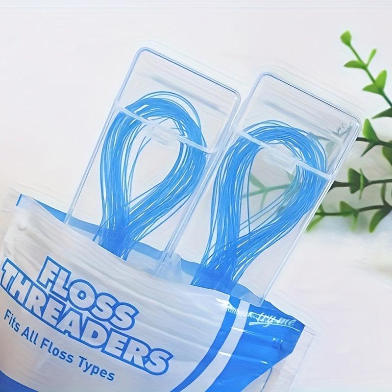 Orthodontic Dental Floss Lead Device for Braces Bridges Implants