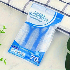 Orthodontic Dental Floss Lead Device for Braces Bridges Implants