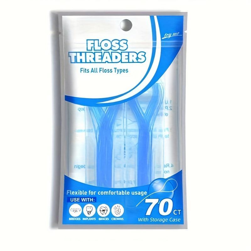 Orthodontic Dental Floss Lead Device for Braces Bridges Implants