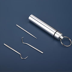 Stainless Steel Toothpick Carry on Portable Teething Tool