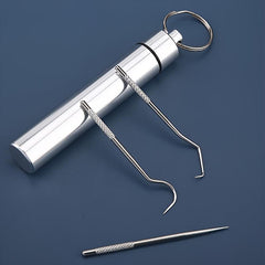 Stainless Steel Toothpick Carry on Portable Teething Tool