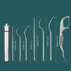 Stainless Steel Toothpick Carry on Portable Teething Tool