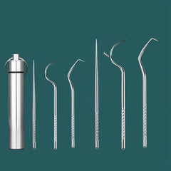 Stainless Steel Toothpick Carry on Portable Teething Tool