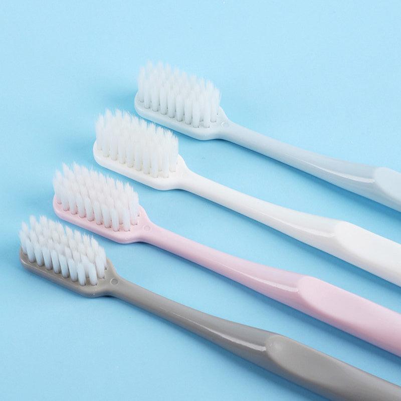 4pcs Macaroon Adult Soft Bristle Toothbrush Family Set