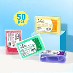 50pcs Dental Flossers Pick Teeth Cleaning Fruit Flavor Disposable Tooth Flos