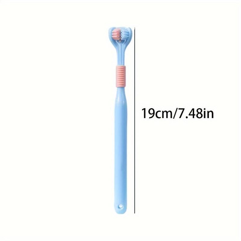 2pcs 3-sided Travel Toothbrushes Double Cleaning