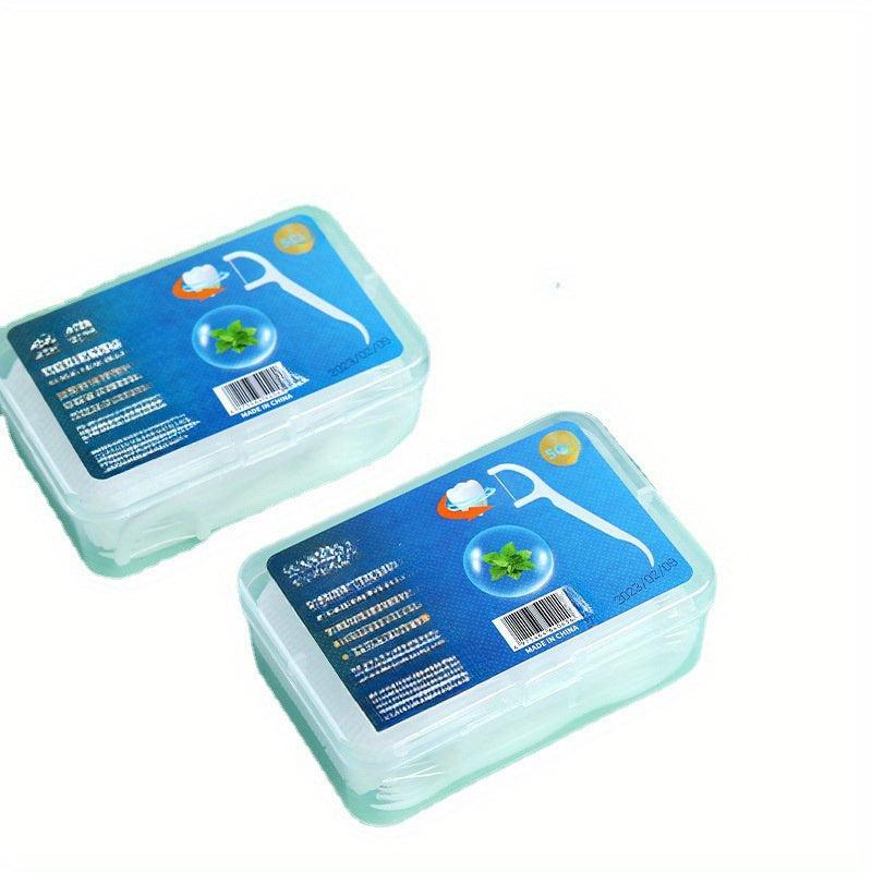 Disposable Dental Floss Stick Ultra Fine Boxed Toothpick Care Adult Cleaning