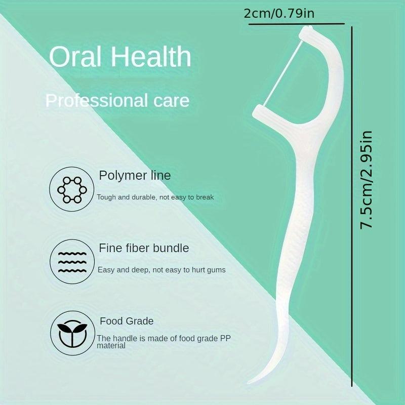 Disposable Dental Floss Stick Ultra Fine Boxed Toothpick Care Adult Cleaning