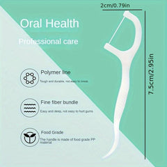Disposable Dental Floss Stick Ultra Fine Boxed Toothpick Care Adult Cleaning