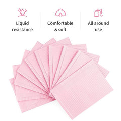 20pcs Disposable Dental Bibs 33x45.3cmx45 3 Ply Waterproof Tattoo Bib Sheet