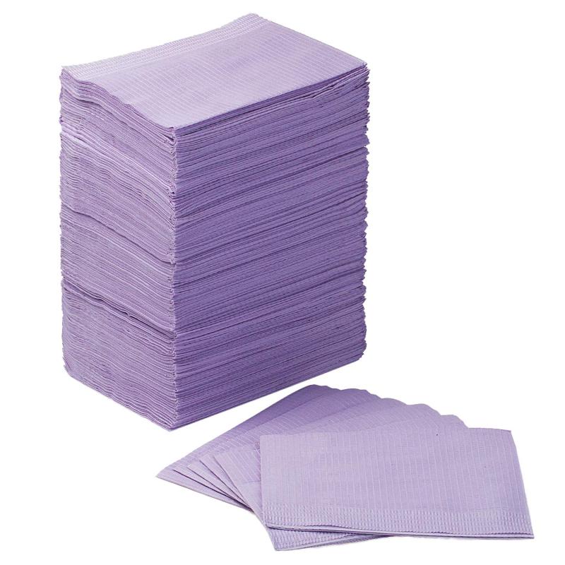 20pcs Disposable Dental Bibs 33x45.3cmx45 3 Ply Waterproof Tattoo Bib Sheet