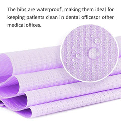 20pcs Disposable Dental Bibs 33x45.3cmx45 3 Ply Waterproof Tattoo Bib Sheet