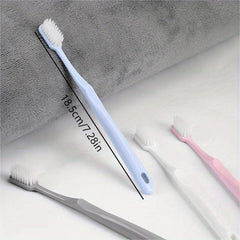 4pcs Silicone Nano Toothbrush Adult Soft Oral Care Cleaning Tool