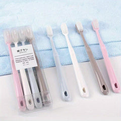 4pcs Silicone Nano Toothbrush Adult Soft Oral Care Cleaning Tool