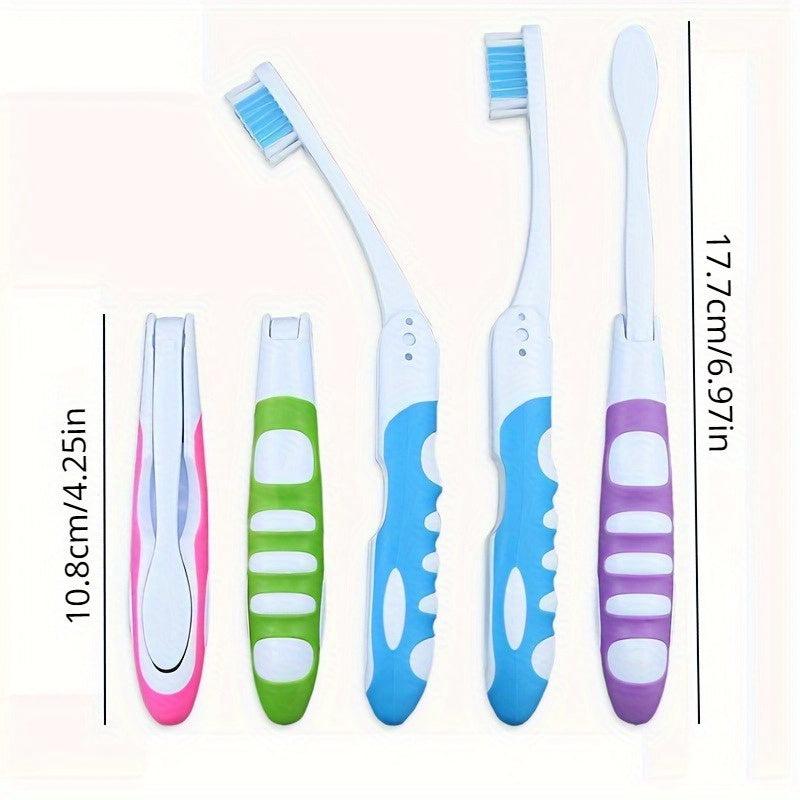 Portable Folding Toothbrush Soft Bristles for Camping Hiking Backpacking Travel