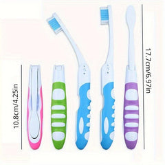 Portable Folding Toothbrush Soft Bristles for Camping Hiking Backpacking Travel
