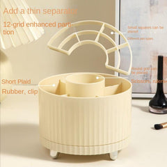 DIY Plastic Rotary Pen Container Office Desk Stationery Storage Box