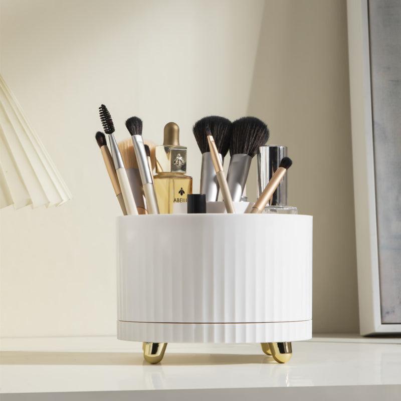 DIY Plastic Rotary Pen Container Office Desk Stationery Storage Box