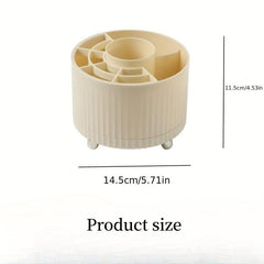 DIY Plastic Rotary Pen Container Office Desk Stationery Storage Box