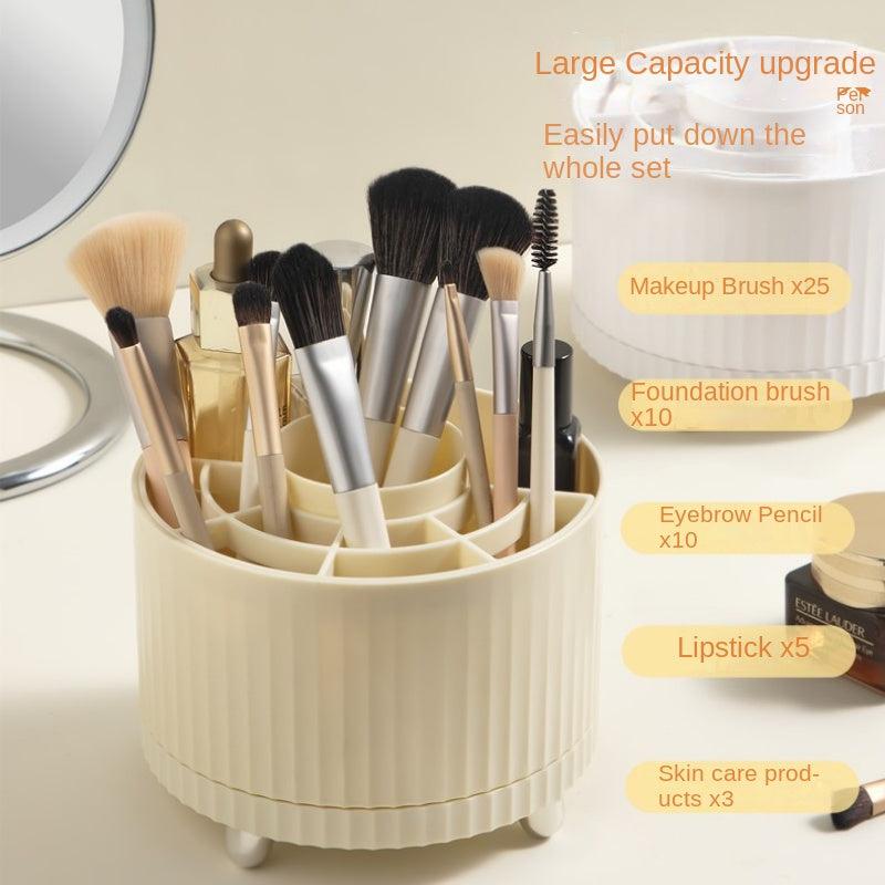 DIY Plastic Rotary Pen Container Office Desk Stationery Storage Box