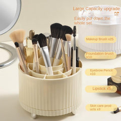 DIY Plastic Rotary Pen Container Office Desk Stationery Storage Box