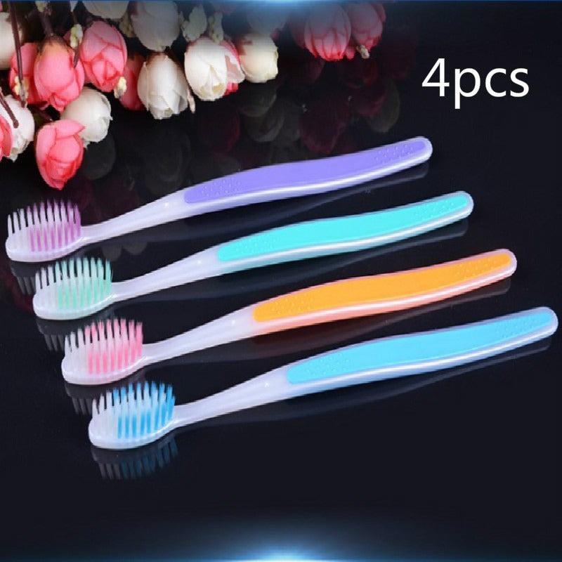 4pcs Adult Soft Toothbrush Set for Healthy Tooth Care