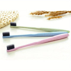Eco-Friendly Wheat Straw Adult Toothbrush Soft Bristles