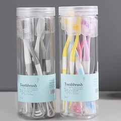 Manual Toothbrush with Silicone Tongue Scraper Bristles