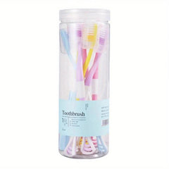 Manual Toothbrush with Silicone Tongue Scraper Bristles