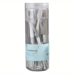 Manual Toothbrush with Silicone Tongue Scraper Bristles