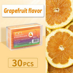 30pcs Thin Smooth Disposable Floss Fruit Flavor Stick Portable Box
