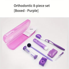 Dental Orthodontic Care Set - Wax, Toothbrush, Floss, Mirror