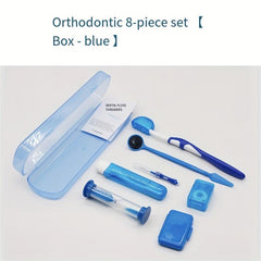 Dental Orthodontic Care Set - Wax, Toothbrush, Floss, Mirror