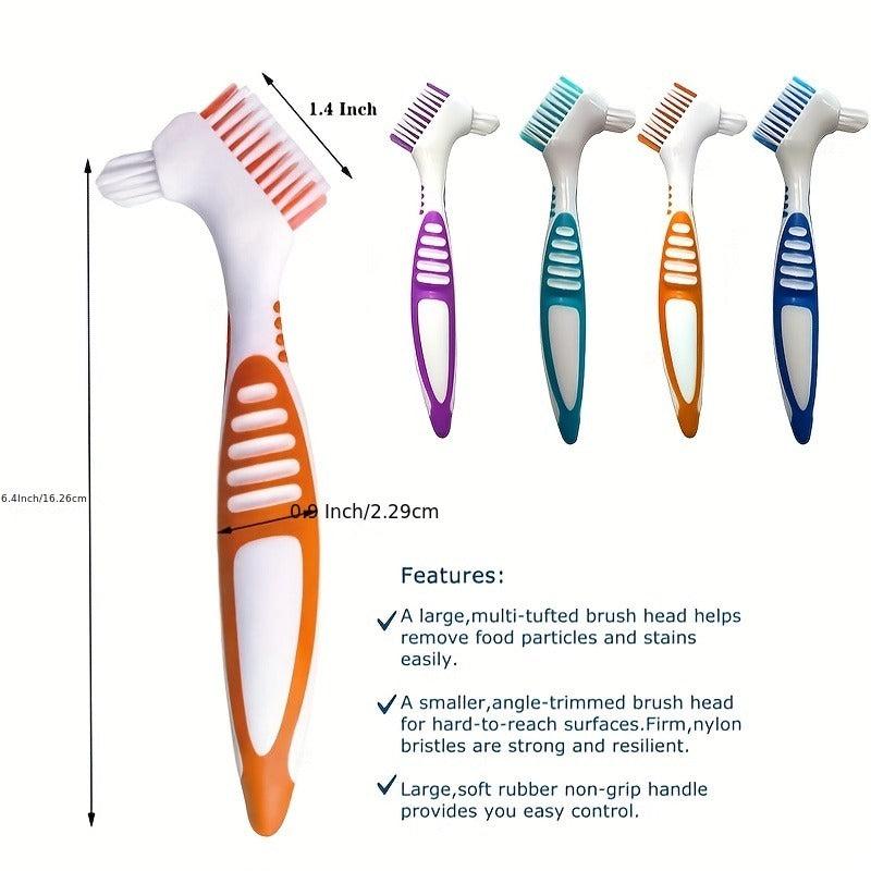 Denture Cleaning Brush Double Sided Toothbrush