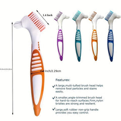 Denture Cleaning Brush Double Sided Toothbrush
