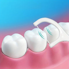 50pcs Disposable Ultrafine Dental Floss Rods