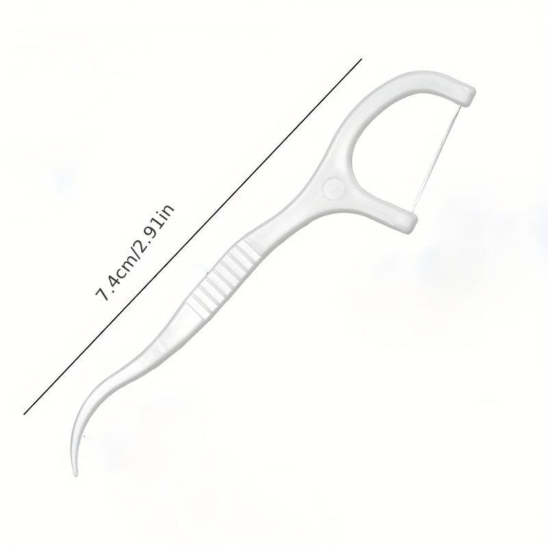 50pcs Disposable Ultrafine Dental Floss Rods