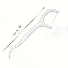 50pcs Disposable Ultrafine Dental Floss Rods