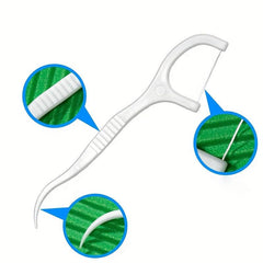 50pcs Disposable Ultrafine Dental Floss Rods