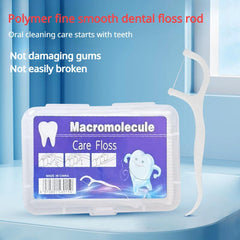 50 Disposable Dental Floss Picks Portable Toothpicks for Hotels and Restaurants