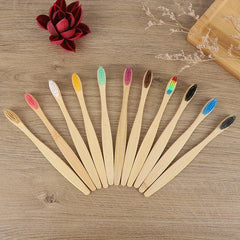 20 Bamboo Toothbrushes Soft Bristles Oral Care