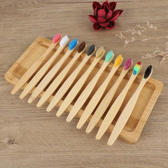 20 Bamboo Toothbrushes Soft Bristles Oral Care