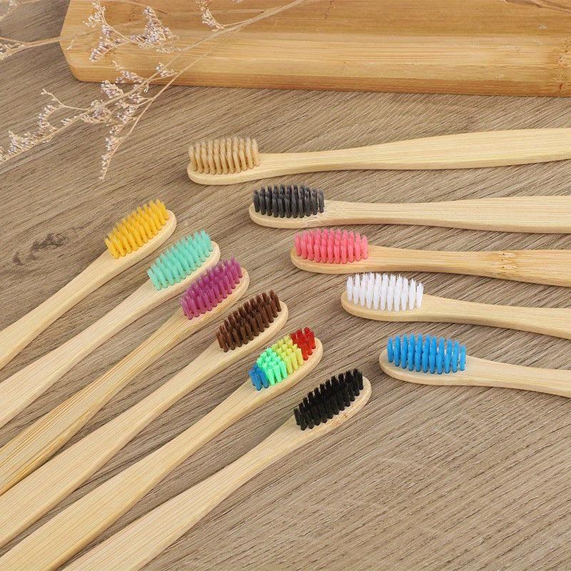 20 Bamboo Toothbrushes Soft Bristles Oral Care